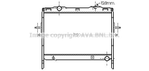 AVA QUALITY COOLING Радиатор, охлаждение двигателя KA2128